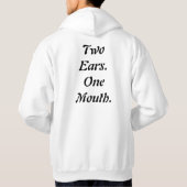 Two Ears One Mouth hoodie  (Achterkant)