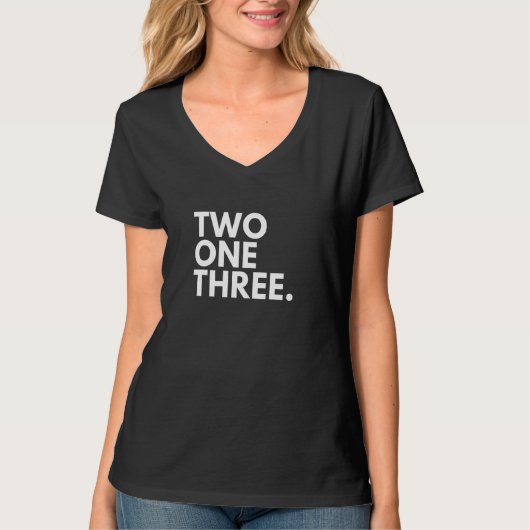 TWO EEN DRIE Gebiedscode 213 Los Angeles CA Califo T-shirt (Voorkant)