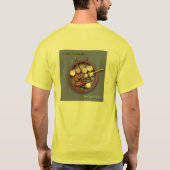 Two-Egg Scrambler Mannen (afbeeldingen voor en ach T-shirt (Achterkant)