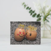 Two eggmen Dating Briefkaart (Staand voorkant)