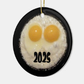 Two Eggs in Cast Iron Frying Pan Ornament (Links)