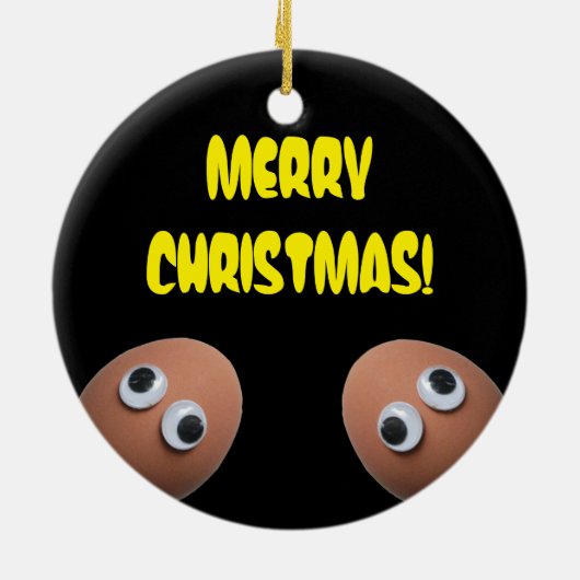 Two Eggs in Cast Iron Frying Pan Ornament (Achterkant)