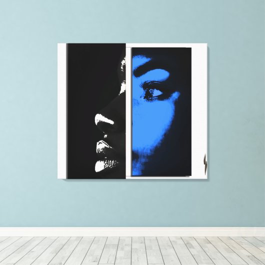 Two Equal Halves Canvas Afdruk (Insitu (Houten vloer))