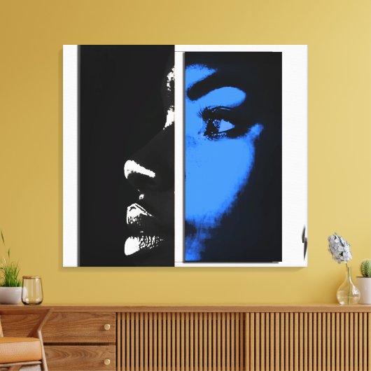 Two Equal Halves Canvas Afdruk (Insitu (Woonkamer))