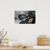 Two Eyes Multi-media Art Jung Quote Poster (Keuken)