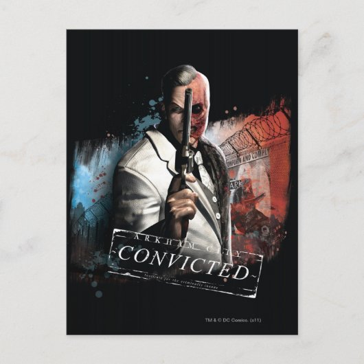 Two-Face - Convicted Briefkaart (Voorkant)