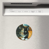 Two Faced Cat Magneet (Insitu (Vaatwasser))