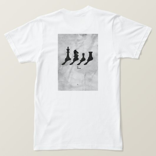 Two Faces Art T-shirt – Abstract Split Design (Design achterkant)