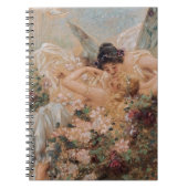 Two Fairies Embracing in a Landscape with a Swan Notitieboek (Voorkant)