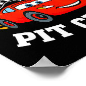 Two Fast 2 2nd Birthday T Crew 2yr Year Old Poster (Hoek)