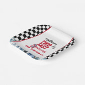 Two Fast 2nd birthday Boy Racing Car Papieren Bordje (Gebogen)