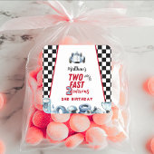Two Fast 2nd birthday Boy Racing Car Vierkante Sticker