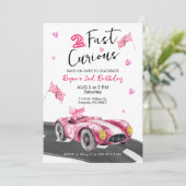 Two Fast Birthday Invitation Kaart (Staand voorkant)