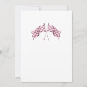 Two Fast Birthday Invitation Kaart (Achterkant)