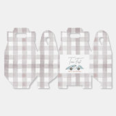 Two Fast Blue Race Car Boy 2nd Birthday Bedankdoosjes (Ongevouwen)