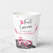 Two Fast Curious Birthday Papieren Bekers (Voorkant)
