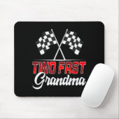 Two Fast Grandma Second Birthday Racing Car Family Muismat (Met muis)