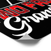 Two Fast Grandma Second Birthday Racing Car Family Poster (Hoek)