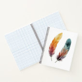Two Feathers Spiral Notebook Notitieboek (Binnen)