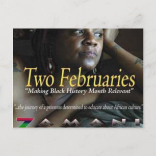 two februaries post card briefkaart