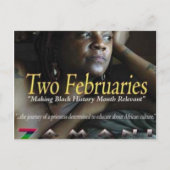 two februaries post card briefkaart (Voorkant)