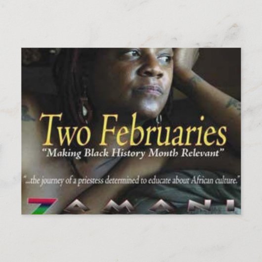 two februaries post card briefkaart (Voorkant)