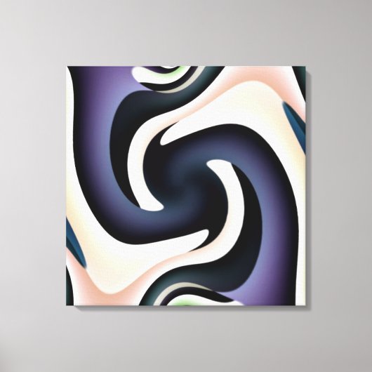 Two Feet Square Abstract Verpakt Canvas Afdruk (Voorkant)