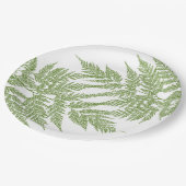 Two Fern Fronds Silhouette Papieren Bordje (Gekanteld)