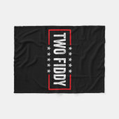 Two Fiddy Amerika 250 Fleece Deken (Voorkant (Horizontaal))