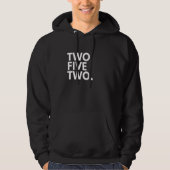 TWO FIVE TWO Area Code 252 Greenville NC North Car Hoodie (Voorkant)