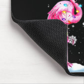 Two Flamingo With Santa Hat And Lights Merry Chris Muismat (Hoek)