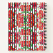 Two floral-patterned spiral notebooks  notitieboek (Achterkant)