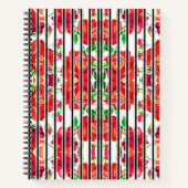 Two floral-patterned spiral notebooks  notitieboek (Voorkant)