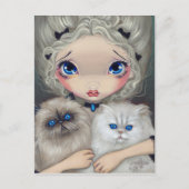"Two fluffy Kittens" van Jasmine Becket-Griffith Briefkaart (Voorkant)