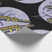 Two Flutes Wrapping Paper Cadeaupapier (Hoek)