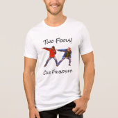 "Two Fools, One Friendship"  grappige T-S Tri-Blend Shirt (Voorkant)