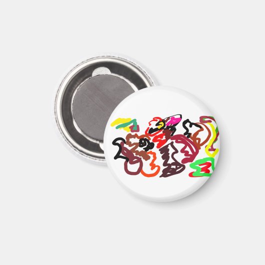 Two Foxes wedding autumn  Magneet (Voorkant / Achterkant)