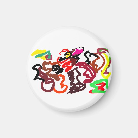 Two Foxes wedding autumn  Magneet (Voorkant)