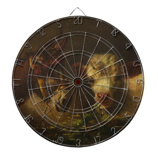 Two Friends (Donkey and Lamb) (Farm Animals) Dartbord (Voorkant)