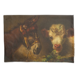 Two Friends (Donkey and Lamb) (Farm Animals) Kussensloop