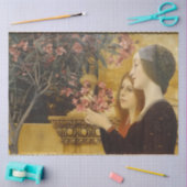 Two Girls & Oleander Bush, by Gustav Klimt Tissuepapier (Craft)
