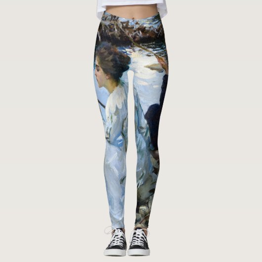 Two Girls Vist, 1912 door John Singer Sargent Leggings (Voorkant)