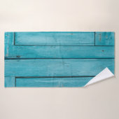 Two gray wooden doors badhanddoek (Badhanddoek)