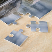 Two grebes among white pond plants legpuzzel (Zijkant)