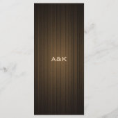 Two Grooms-Gay Bruiloft Landenprogramma Programmakaart (Achterkant)