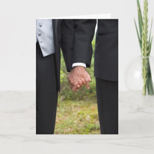 Two Grooms Kaart (Voorkant)