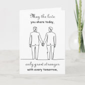 Two Grooms | LGBTQ Congratulations on your Wedding Kaart (Voorkant)