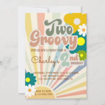 TWO GROOVY, 2DE VERJAARDAG, ZONNESCHIJN, Uitnodigi