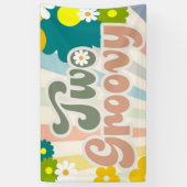 TWO GROOVY, 2E VERJAARDAG, ZONNESCHIJN, REGENBOOG SPANDOEK (Verticaal)