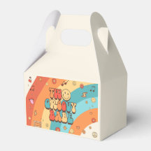 Two Groovy Babe Retro Rainbow 2nd Birthday Party